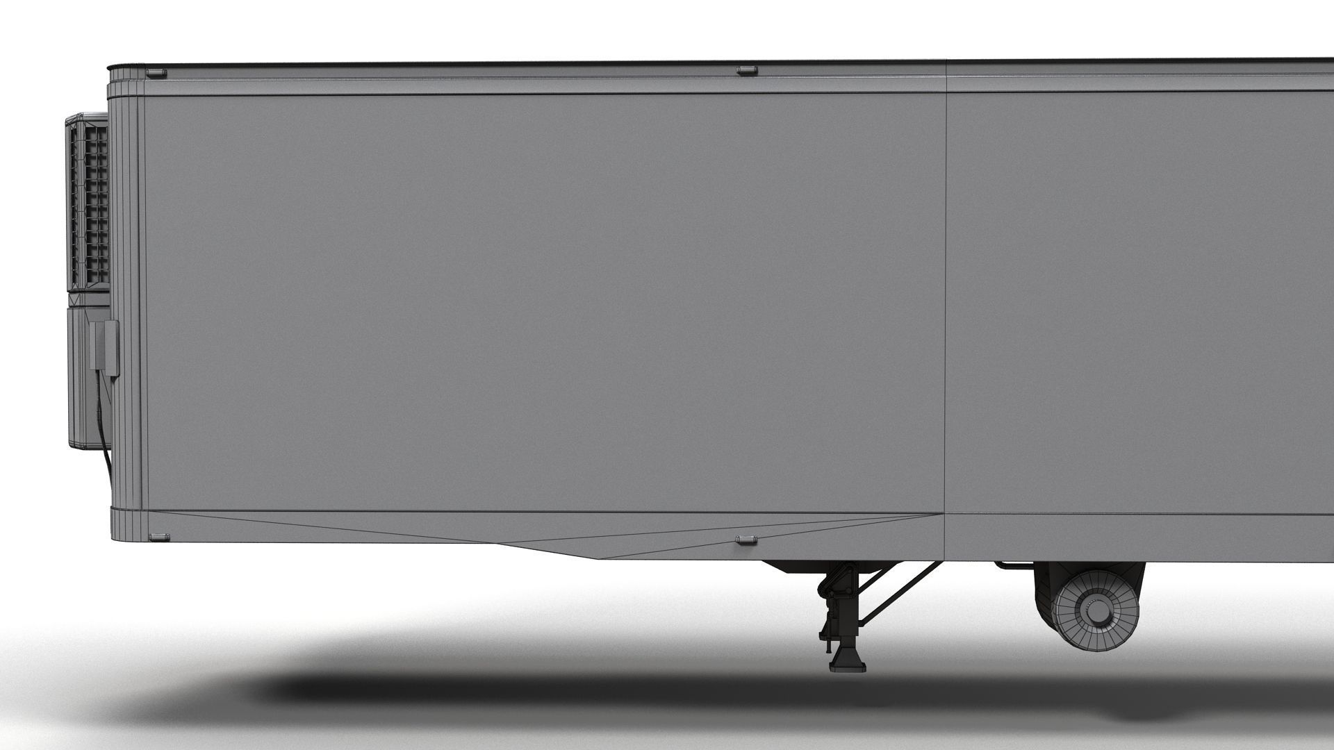 Refrigerated van trailer Low-poly 3D model_11
