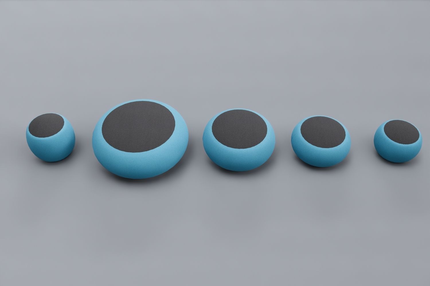 Seat Sets Various Sizes- Family for Revit 3D model_33