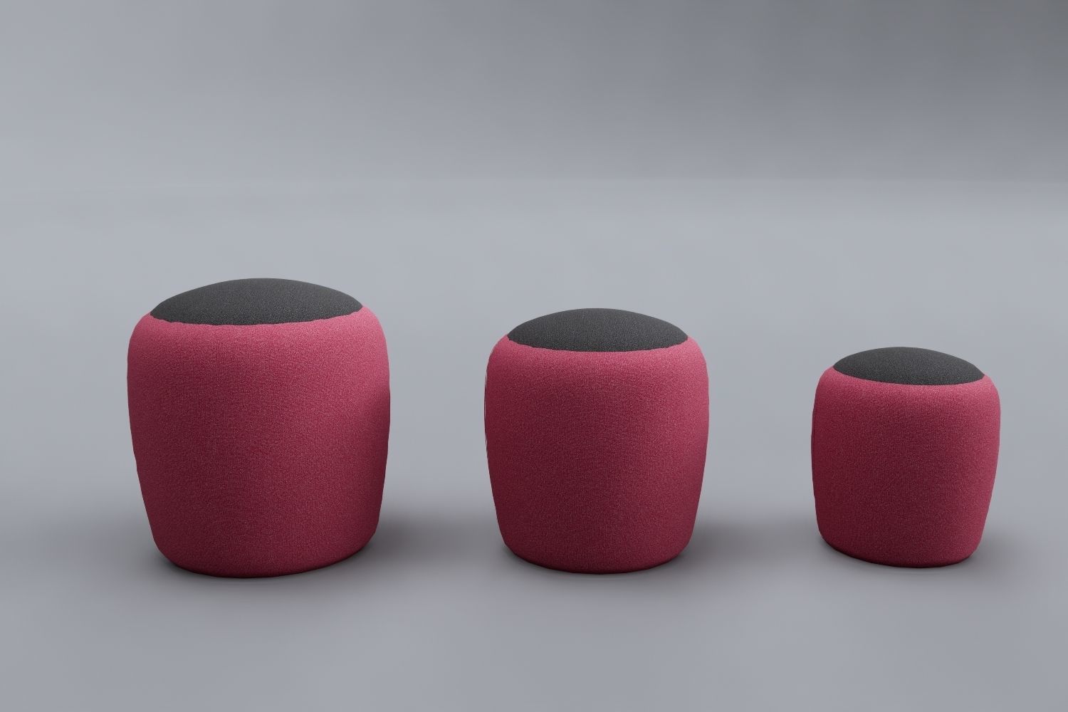 Seat Sets Various Sizes- Family for Revit 3D model_28