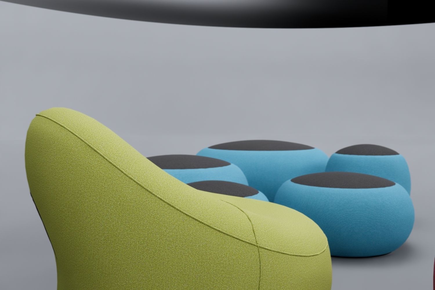 Seat Sets Various Sizes- Family for Revit 3D model_38