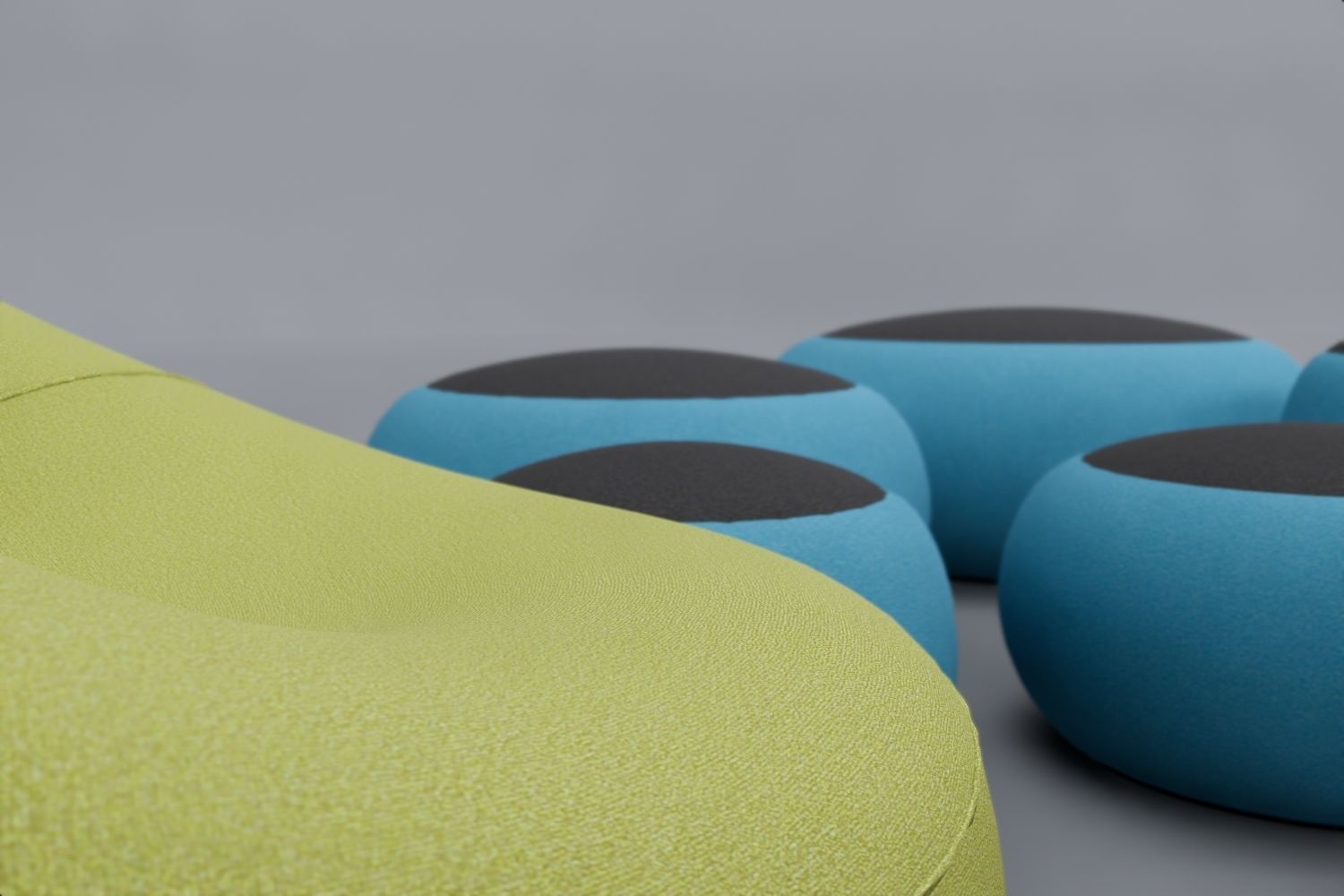 Seat Sets Various Sizes- Family for Revit 3D model_39