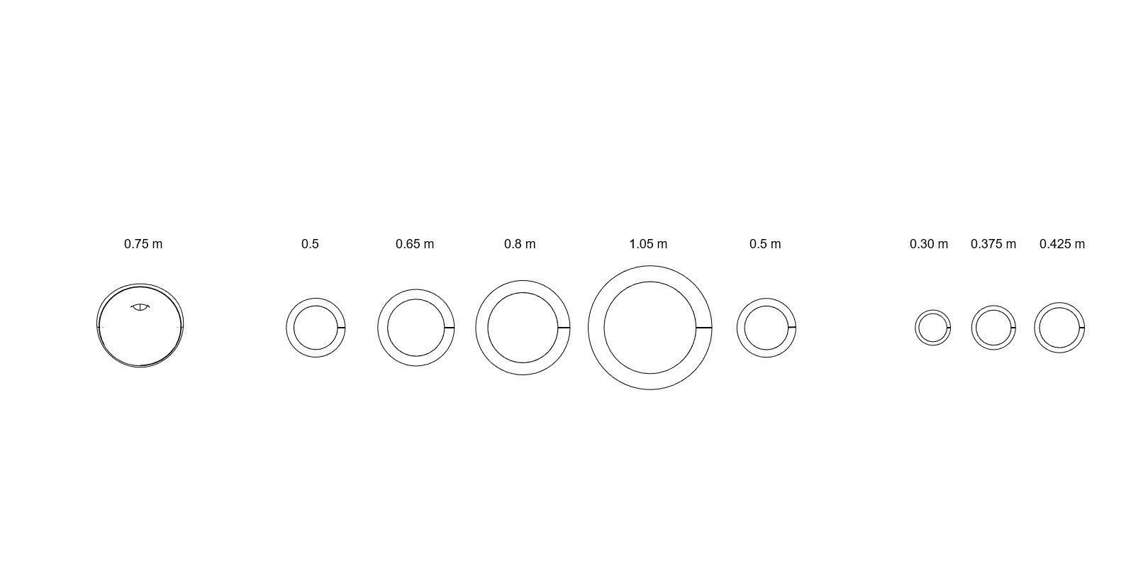 Seat Sets Various Sizes- Family for Revit 3D model_41