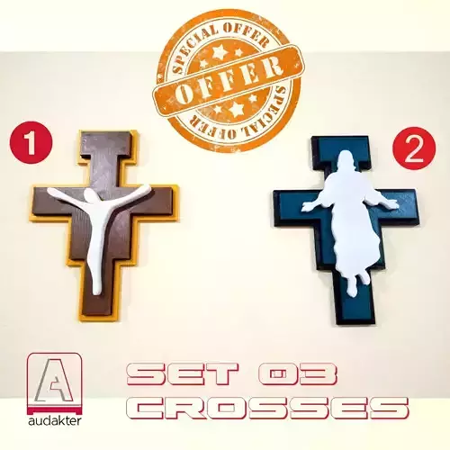JESUS CRUCIFICADO  RESUCITADO - CRUZ DE SAN DAMIAN MODELO BASE 3D print model