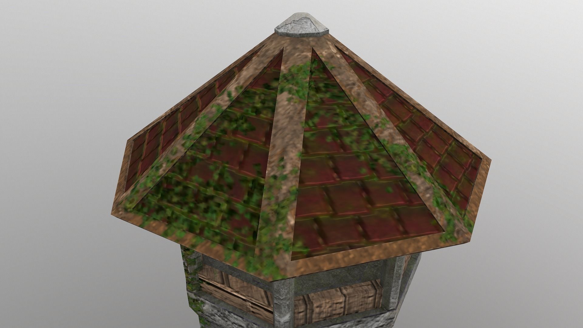 Archer Tower Level 10 Low-poly 3D model_9