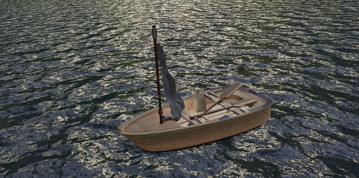 Wooden Boat 3D model_5