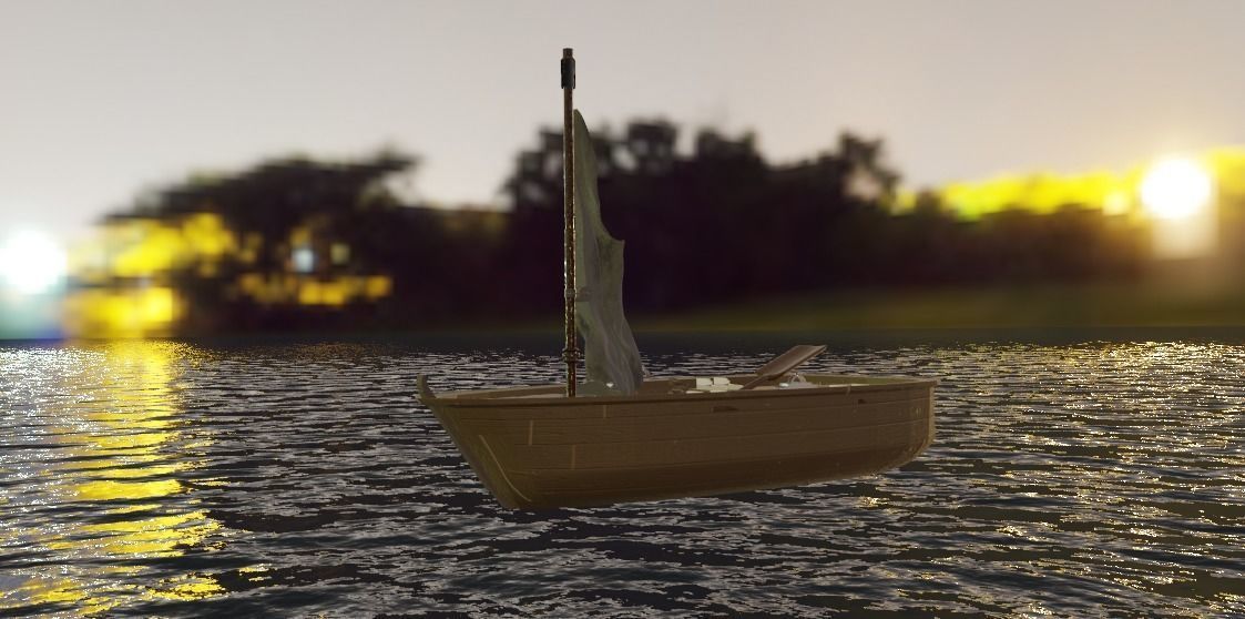 Wooden Boat 3D model_7
