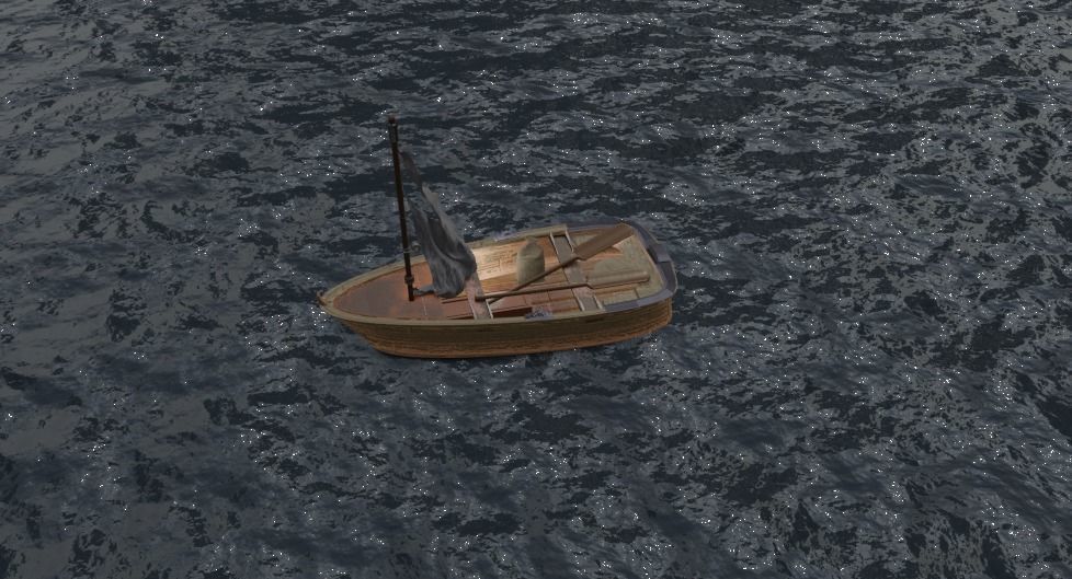 Wooden Boat 3D model_4