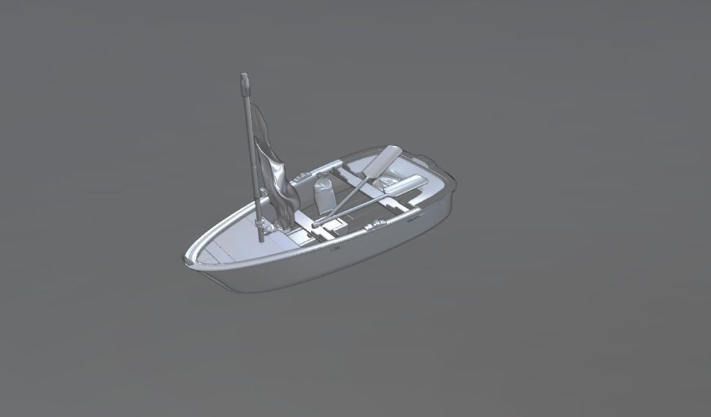 Wooden Boat 3D model_13