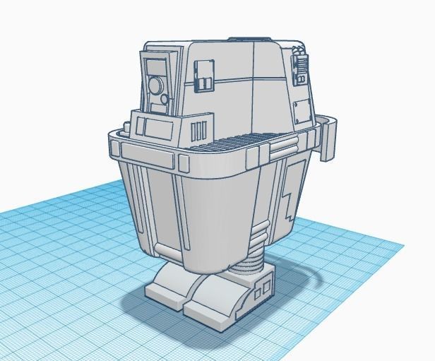 Star Wars old republic BL-N3 power droid 3D print model_3