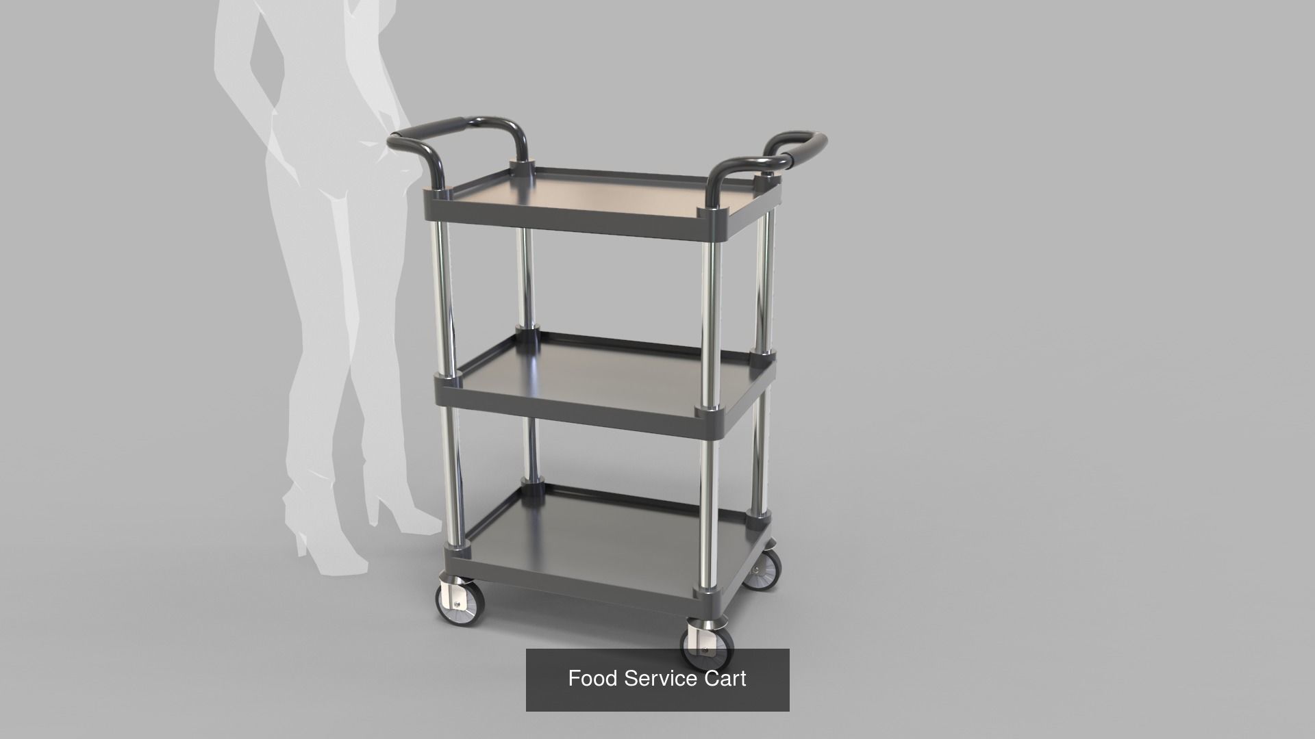 Service Carts - Trolley 3D Model Collection_1