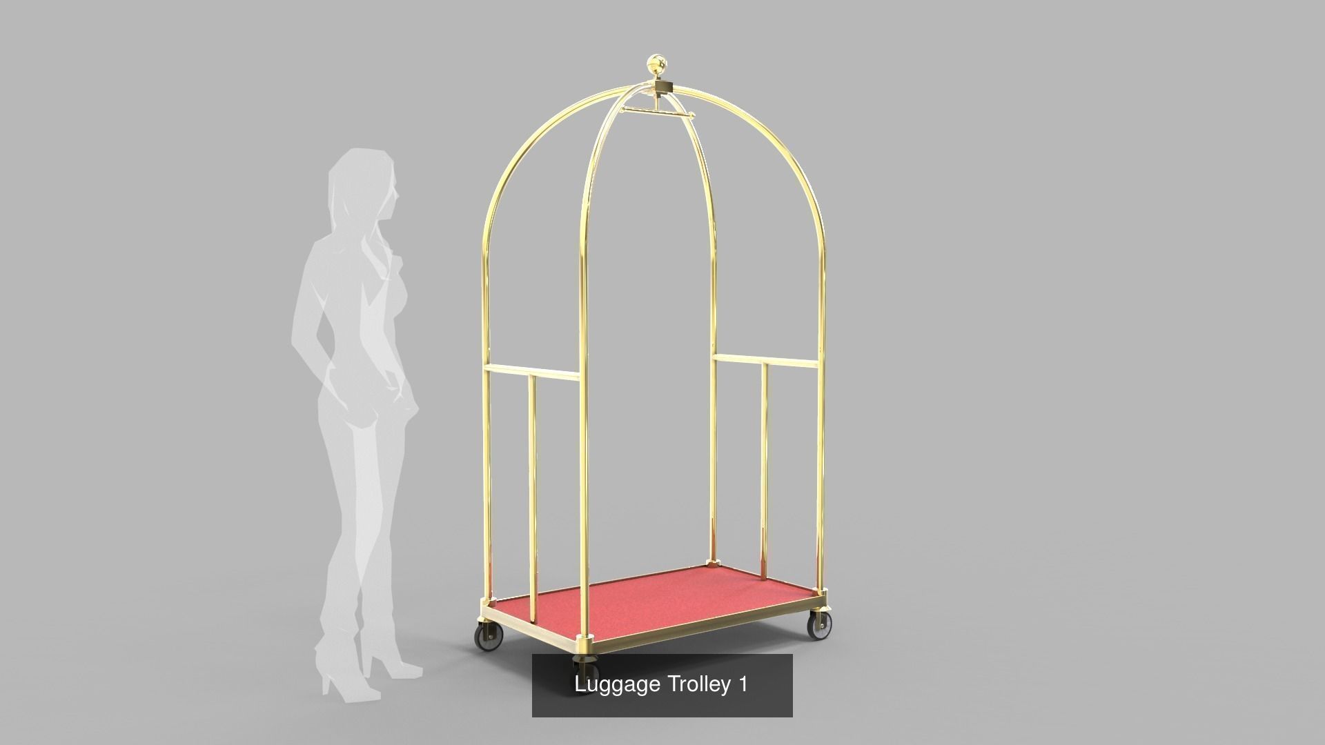 Service Carts - Trolley 3D Model Collection_2