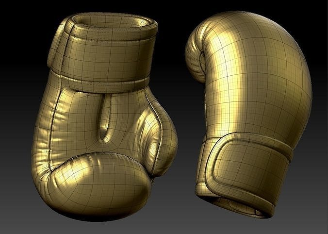 Golden Gloves Charm 3D print model