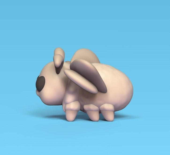 Cute Moth 3D print model_1
