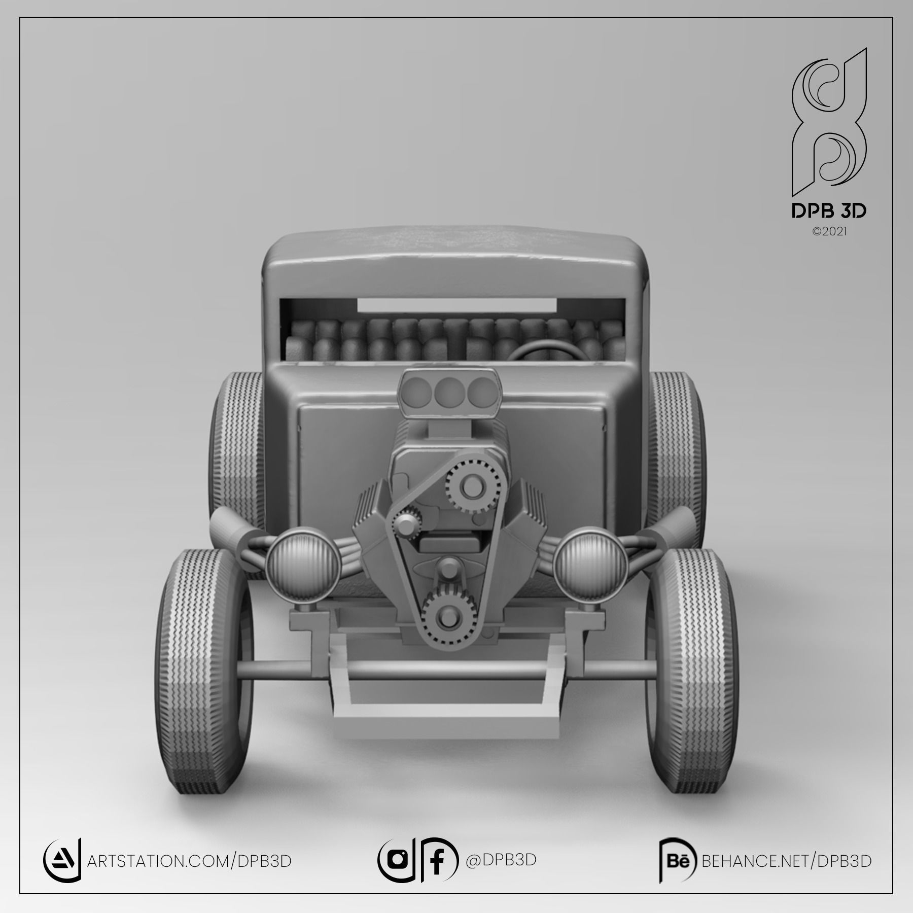 HOT ROD 3D print model_6