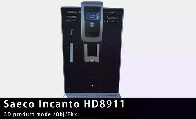 Saeco coffee machine Low-poly 3D model