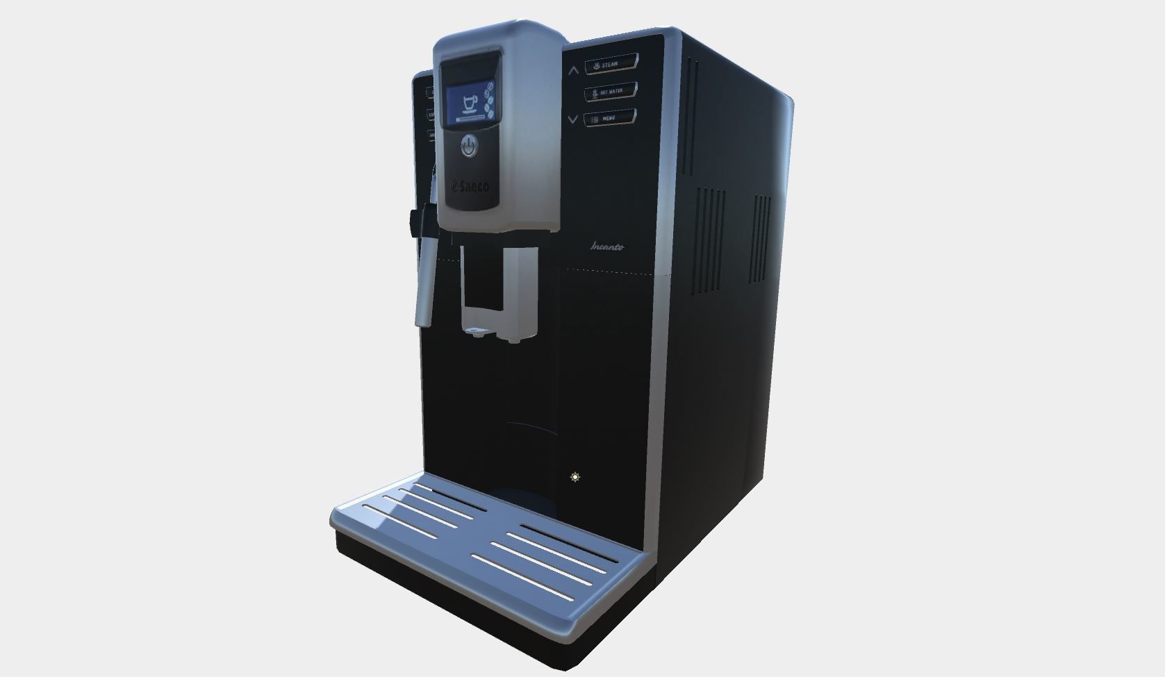 Saeco coffee machine Low-poly 3D model_1