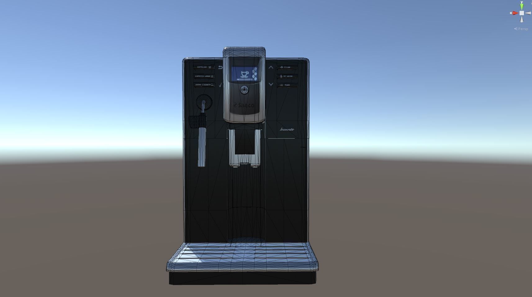 Saeco coffee machine Low-poly 3D model_4
