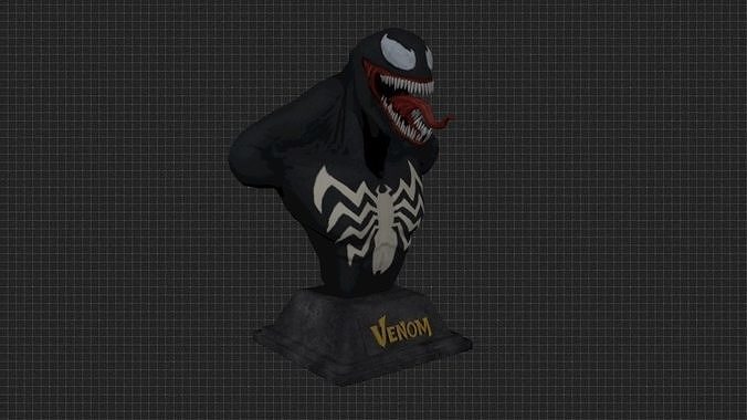 Venom Bust 3D Print 3D print model