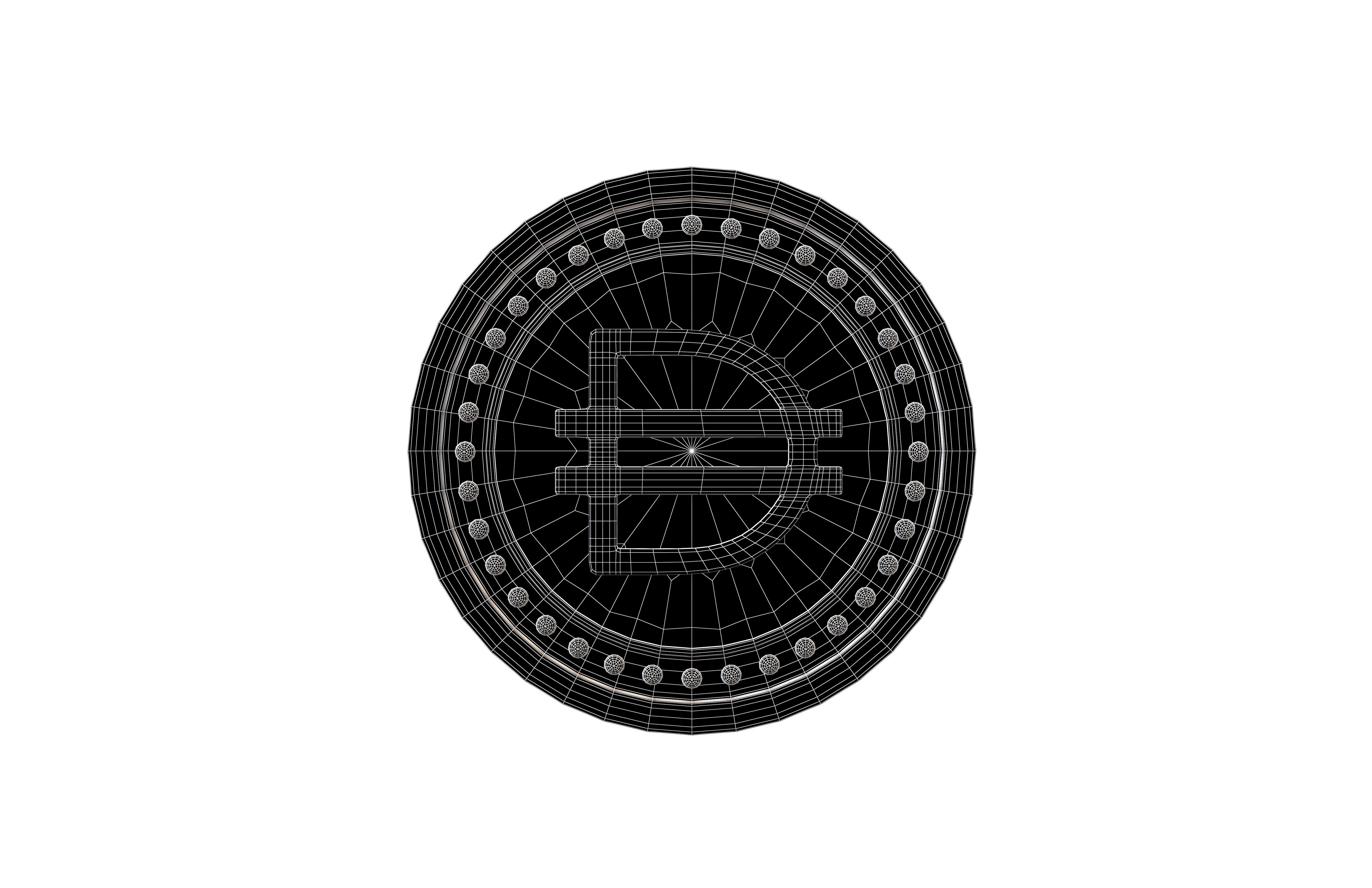 Dai Coin v3 001 Low-poly 3D model_5