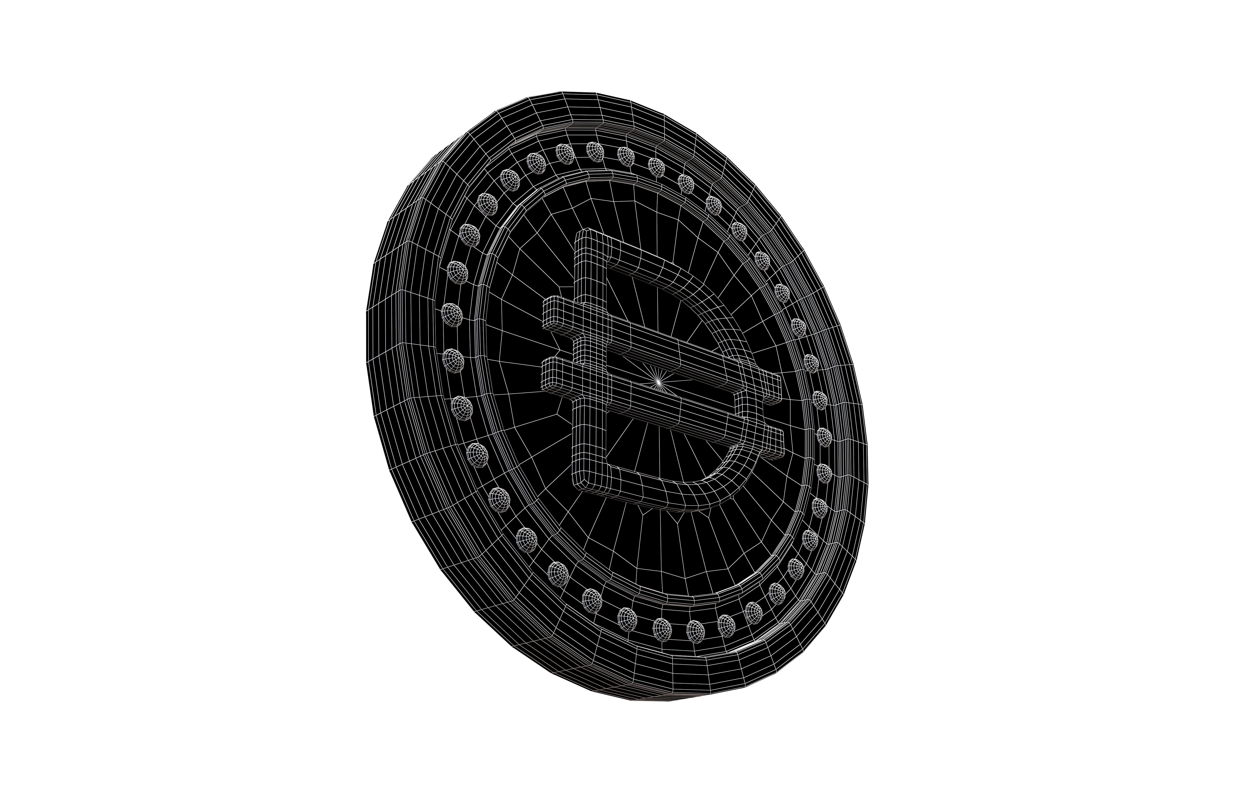 Dai Coin v3 001 Low-poly 3D model_7