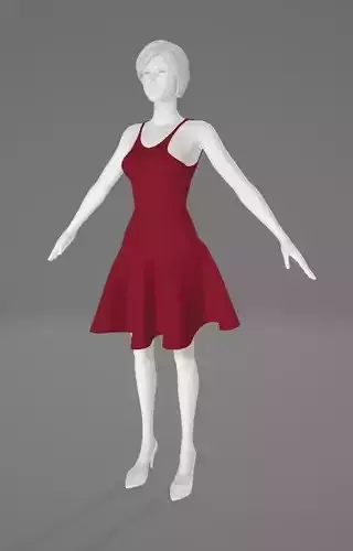 Woman Clothing A-Pose 538