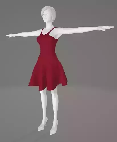 Woman Clothing T-Pose 539