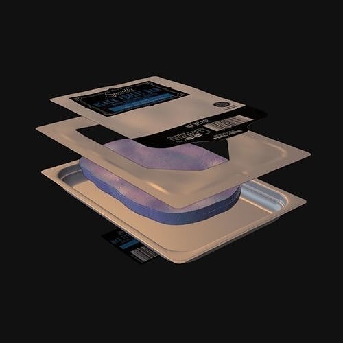 Package of Sausage 5 3D model 5