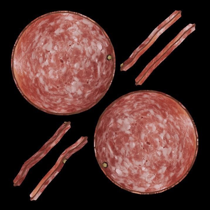 Sliced Salami 1 3D model_10