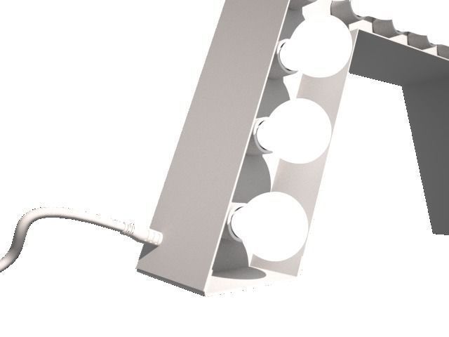 Letter A - Bulbs 3D model_1