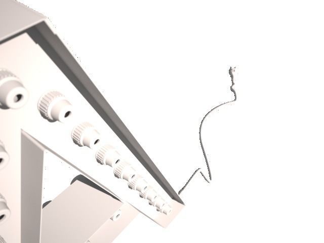 Letter A - Bulbs 3D model_4