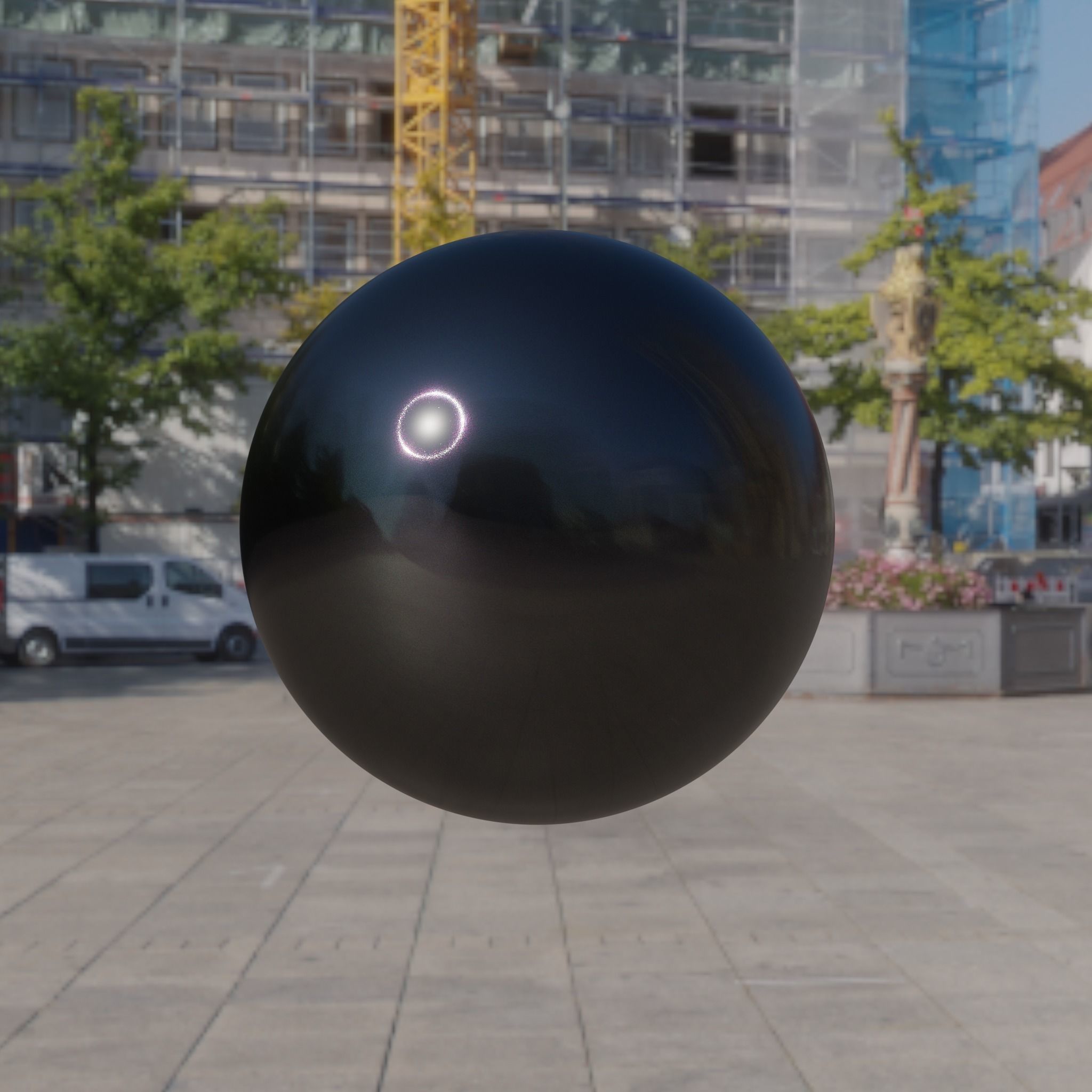 BBS SR Brushed Rims 3D Model High and Low-poly 3D model_4