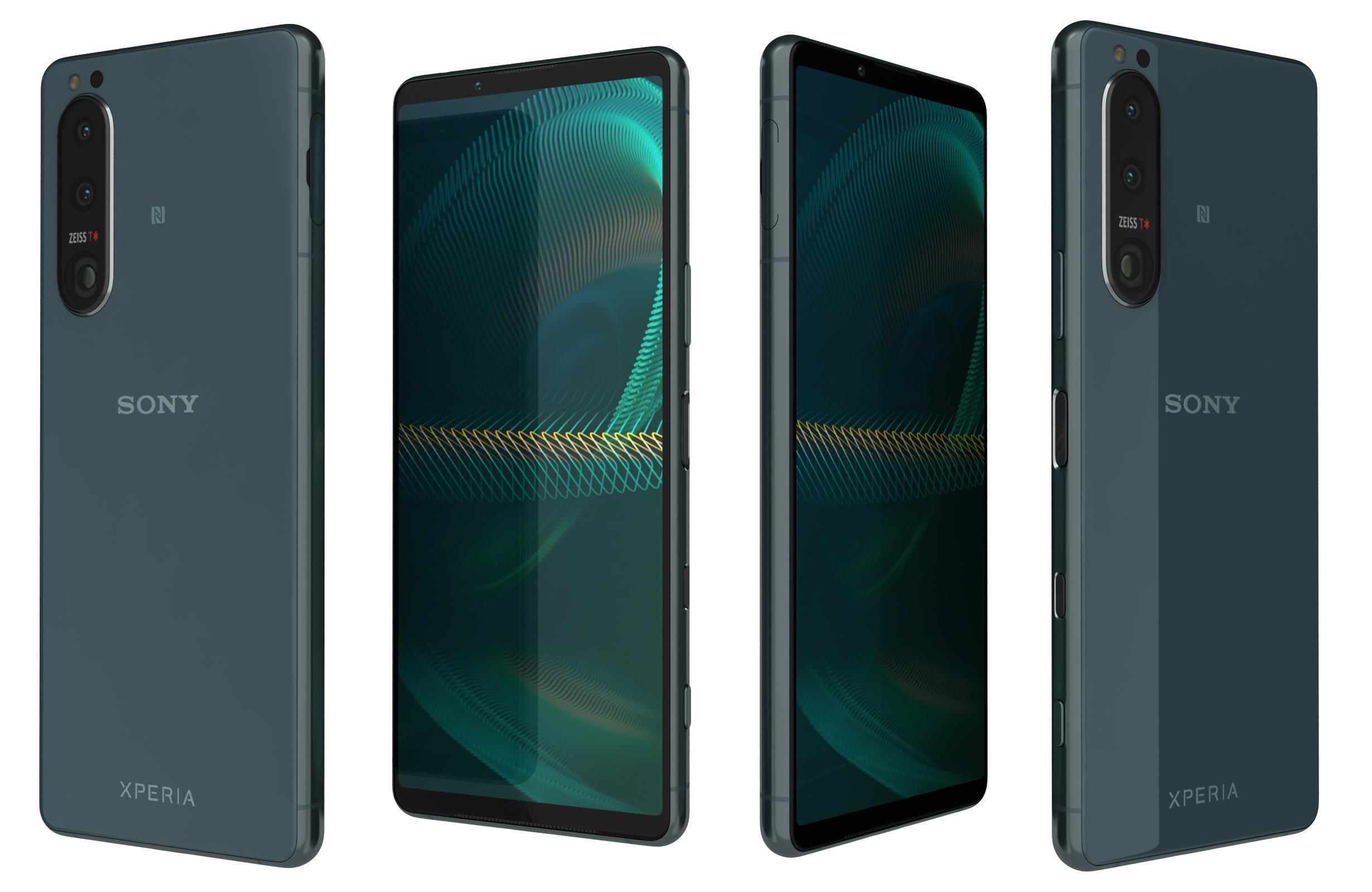 Sony Xperia 5 III Green 3D model_3