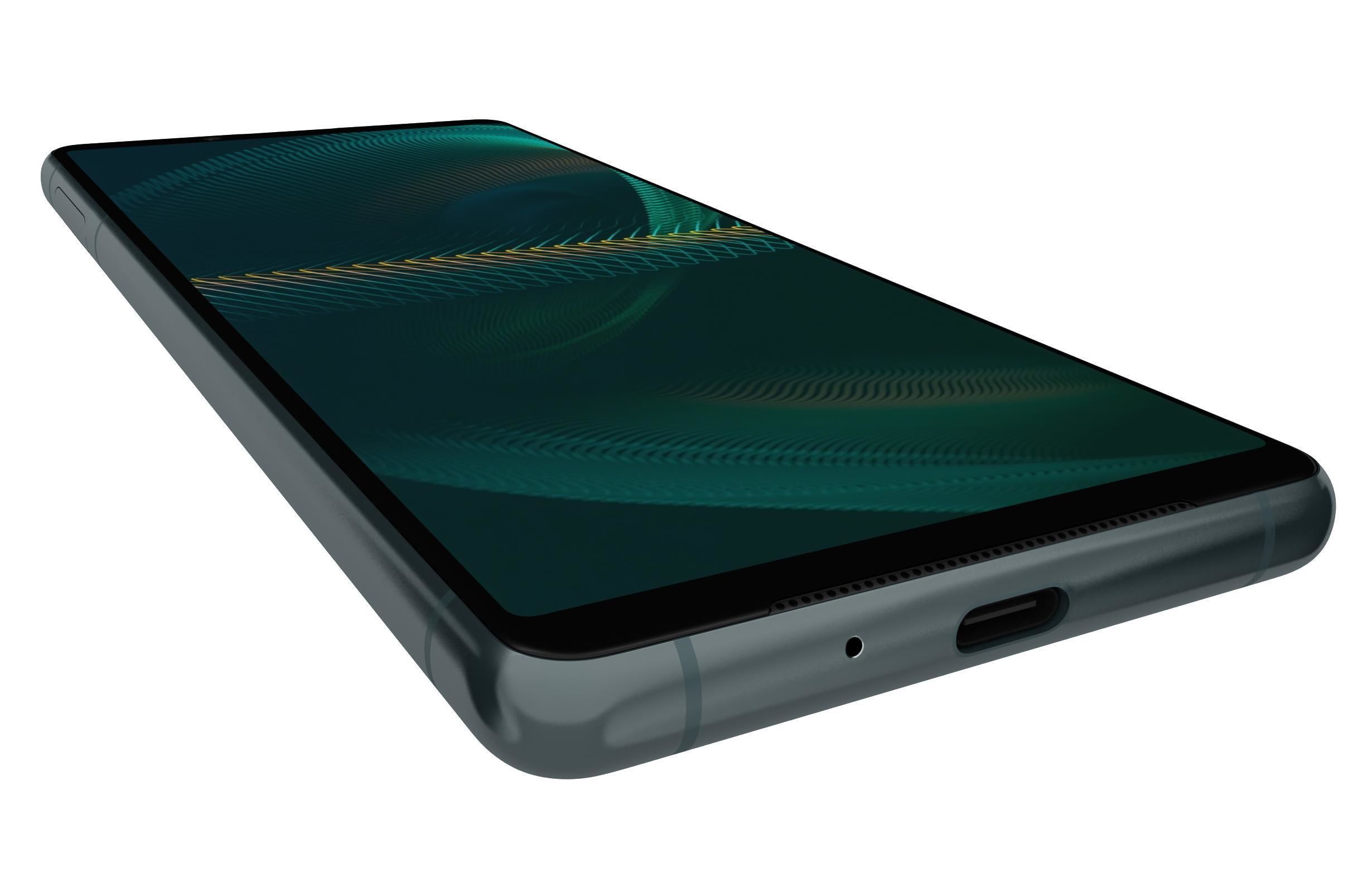 Sony Xperia 5 III Green 3D model_12