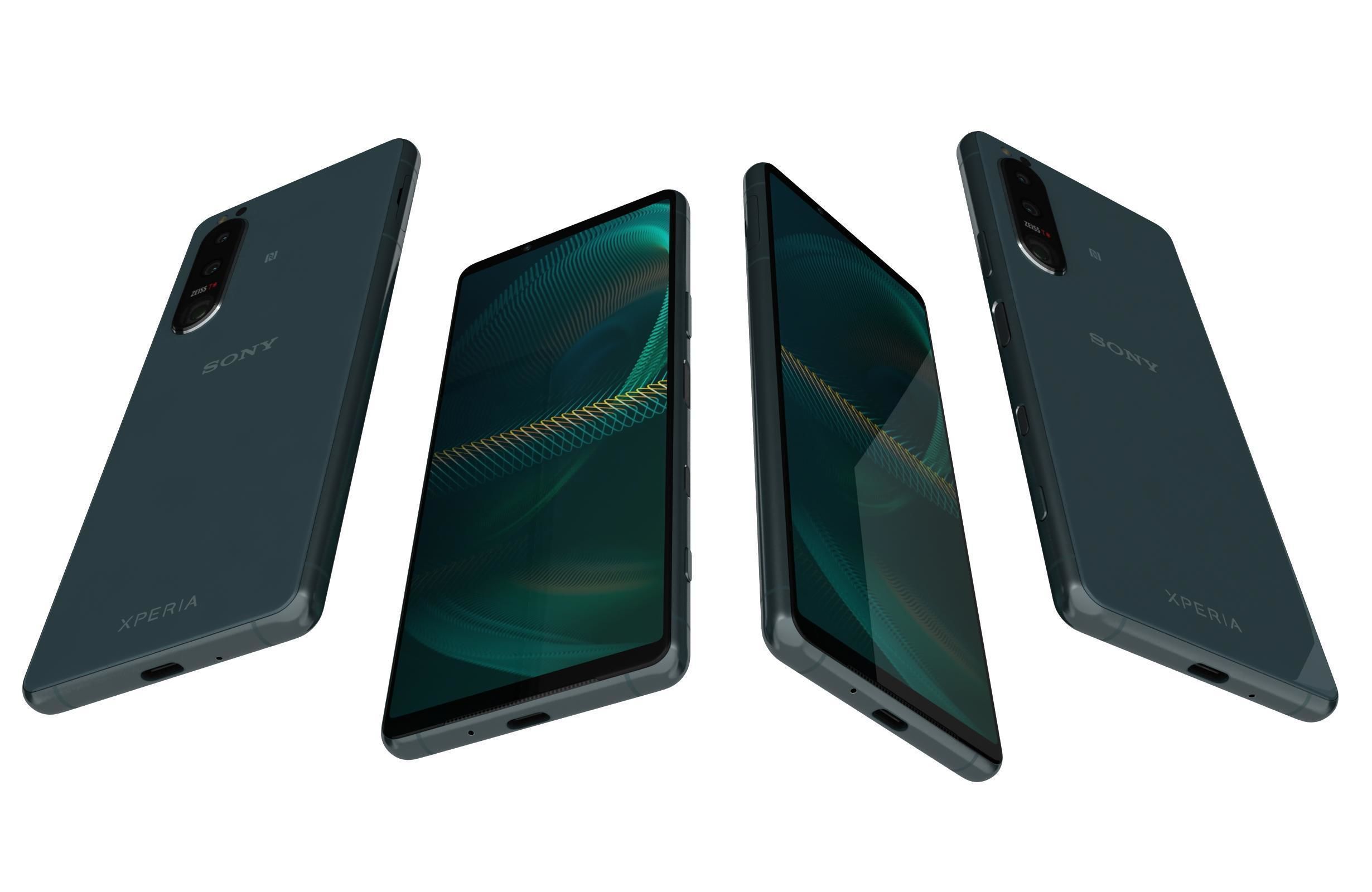 Sony Xperia 5 III Green 3D model_5