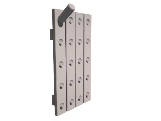 Wine rack 3D model_0