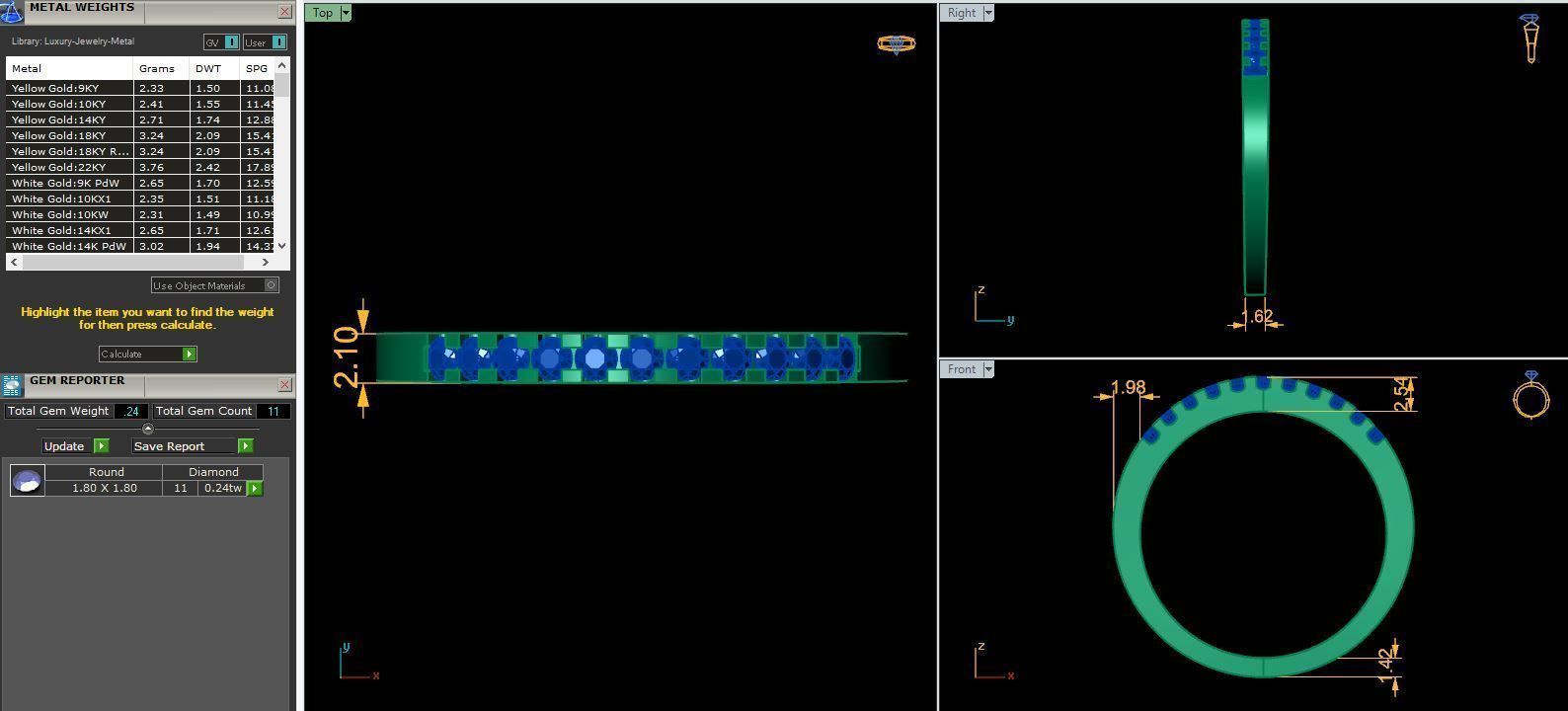 Simple Ring Band 3d Model 3D print model_9