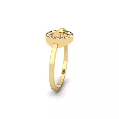 Fancy Halo Ring 3d Model  3D print model