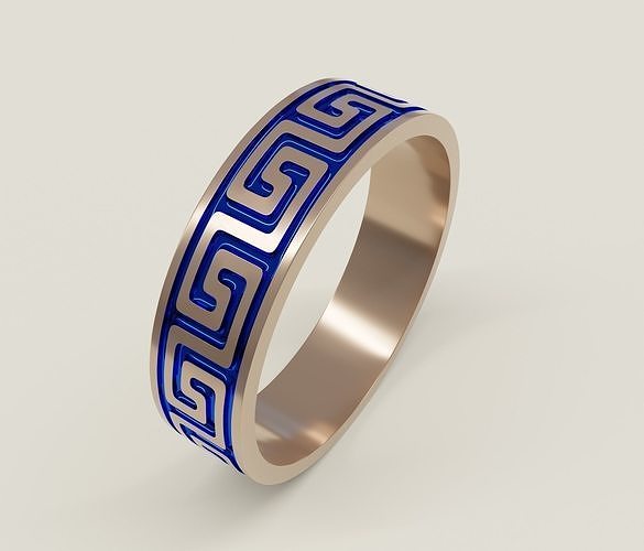 Silver ring 3D print model