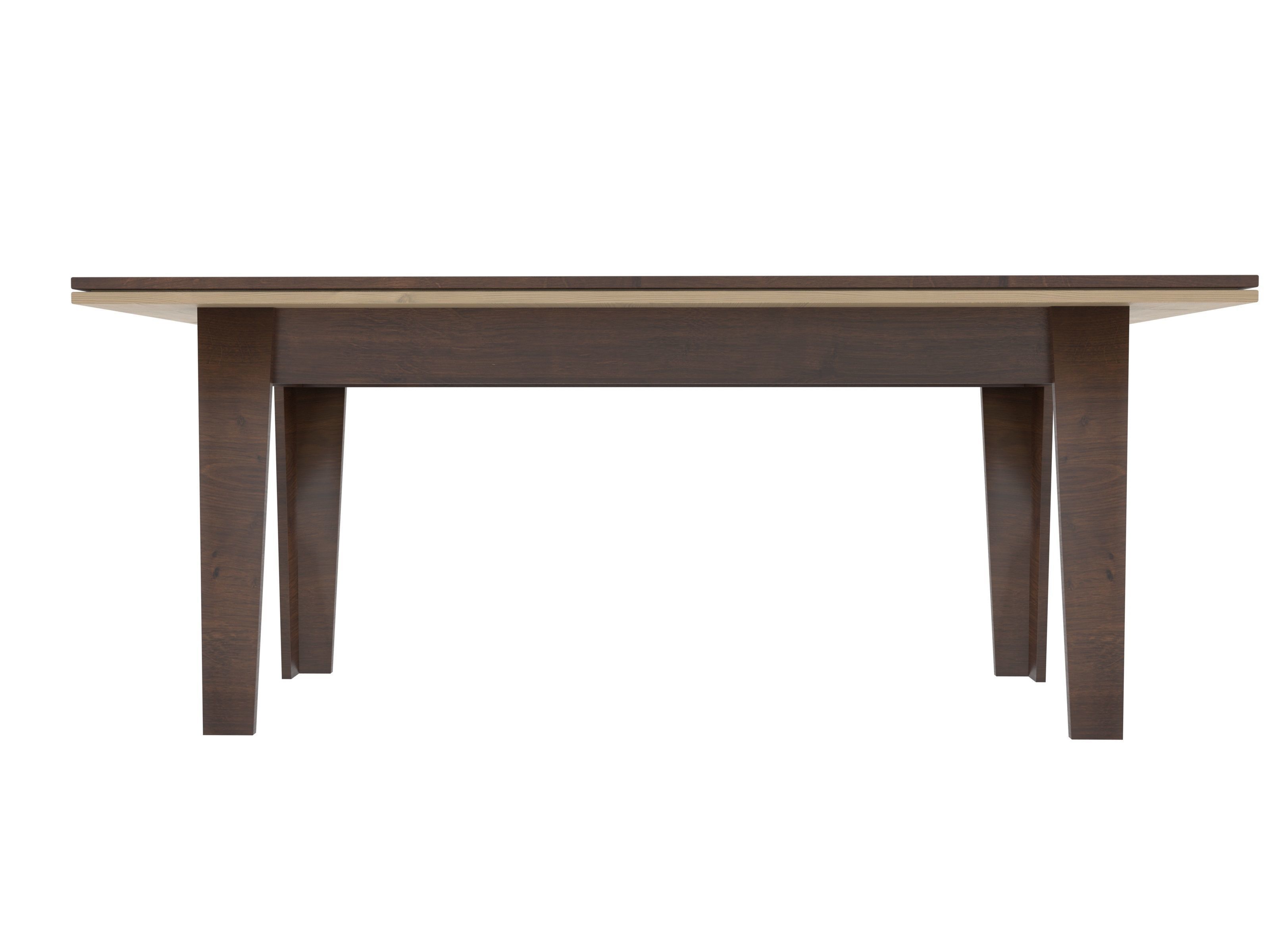 The Table with wooden top and legs Low-poly 3D model_3
