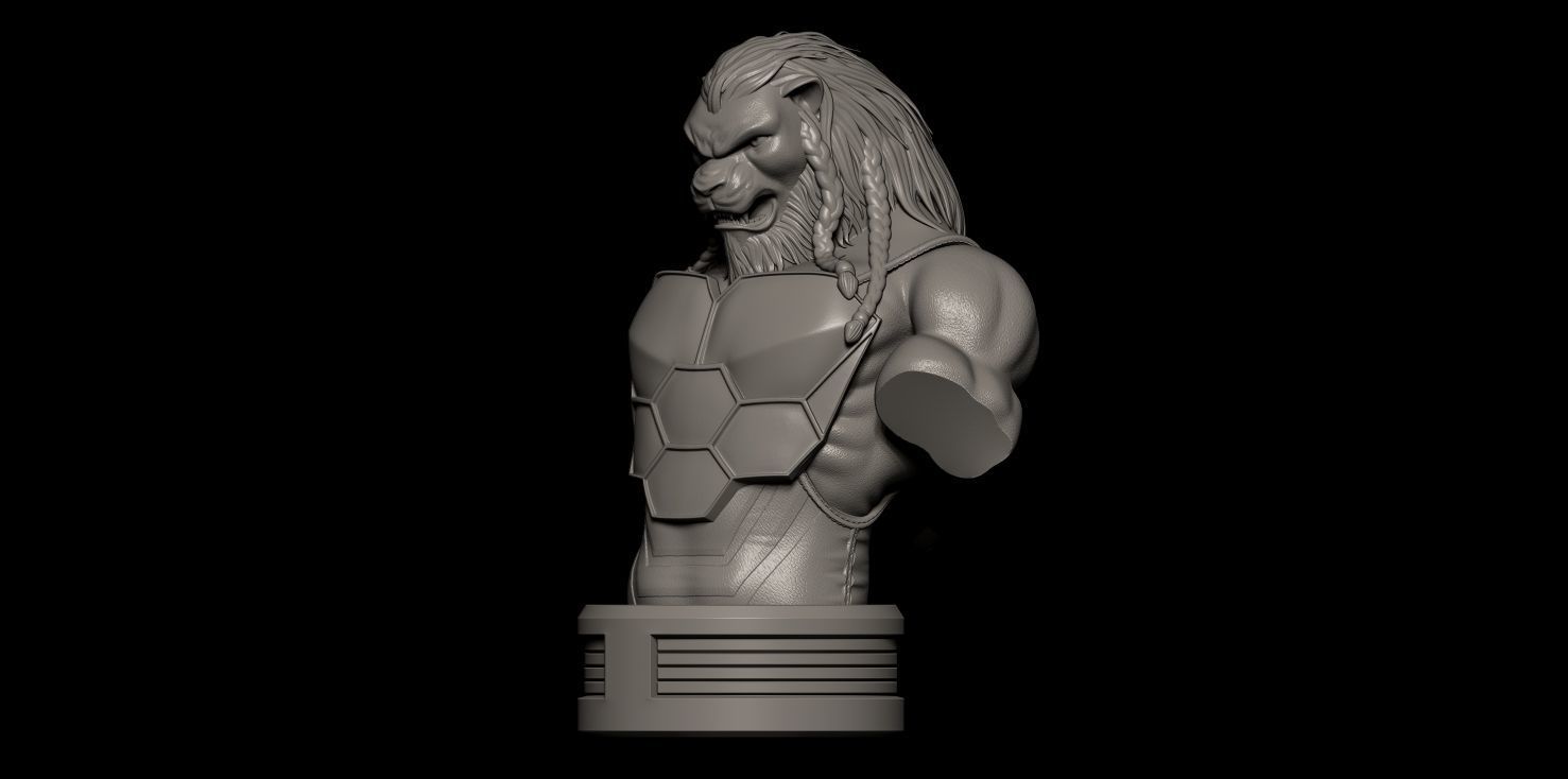 Fanart BATTLE BEAST - Bust 3D print model_3