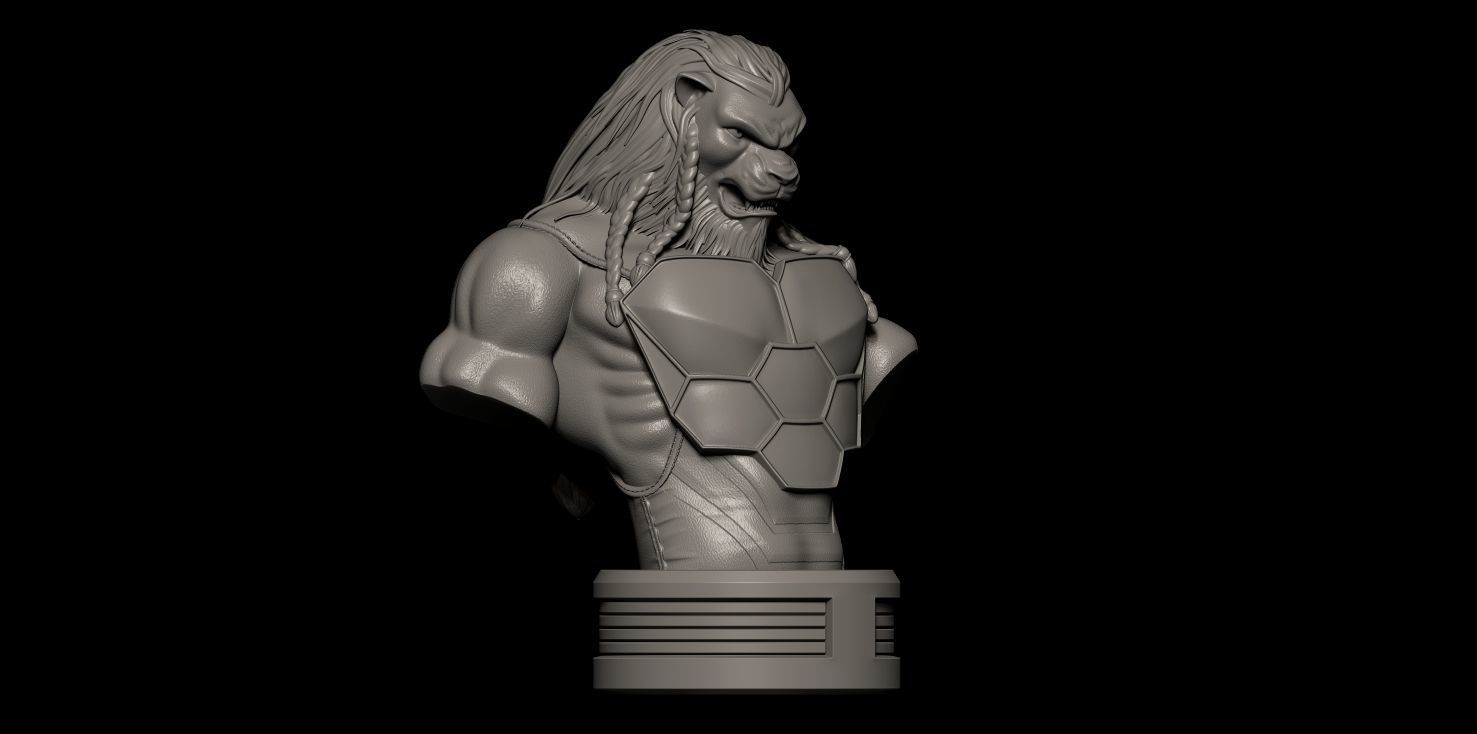 Fanart BATTLE BEAST - Bust 3D print model_9