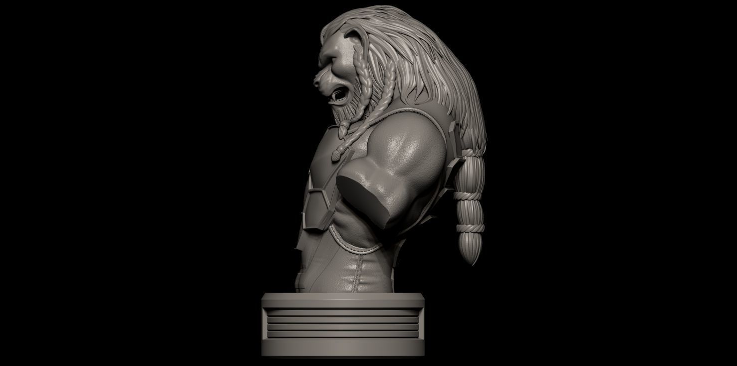 Fanart BATTLE BEAST - Bust 3D print model_4