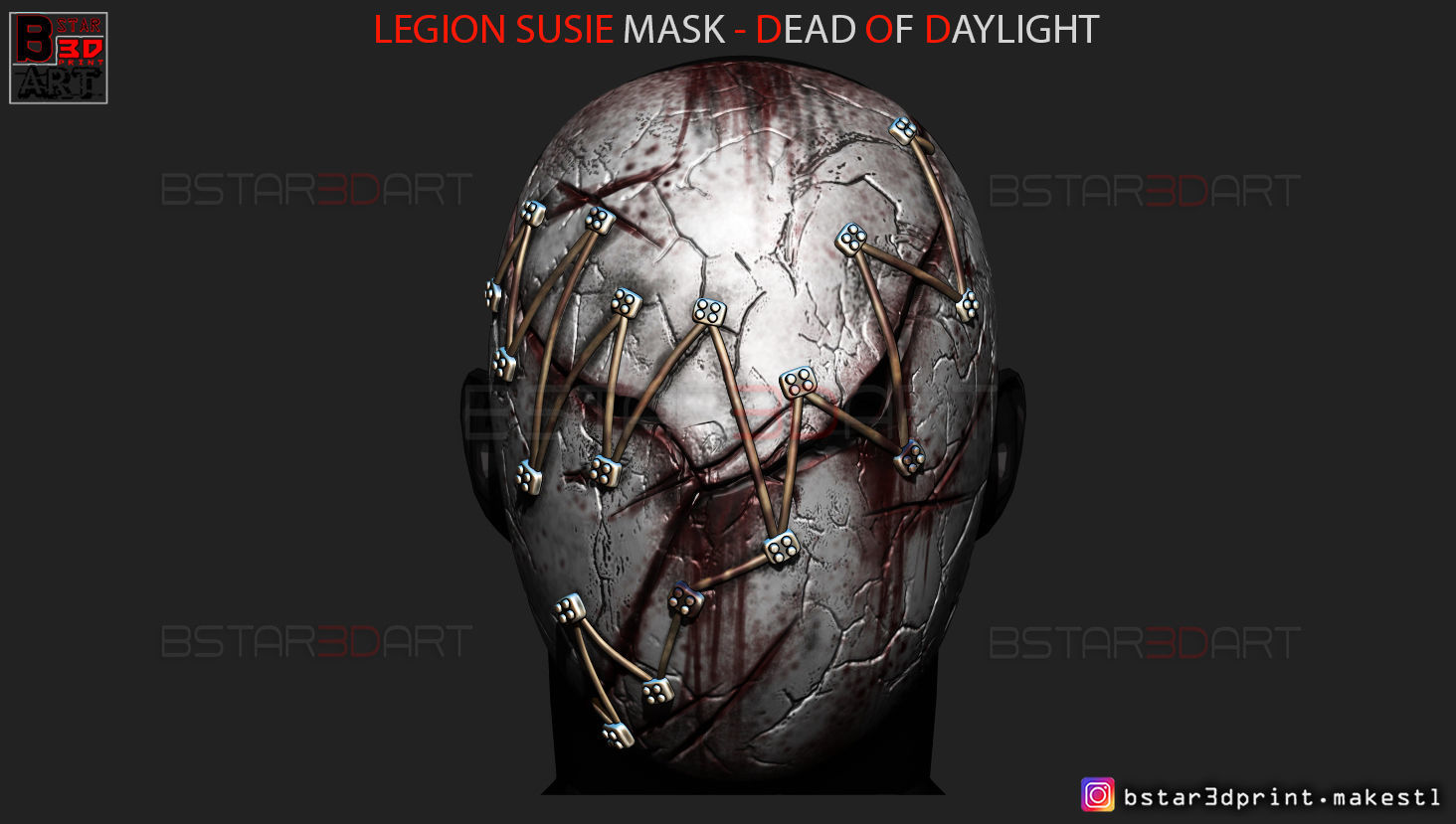 The Legion Susie Mask - Dead by Daylight - The Horror Mask  3D print model_6