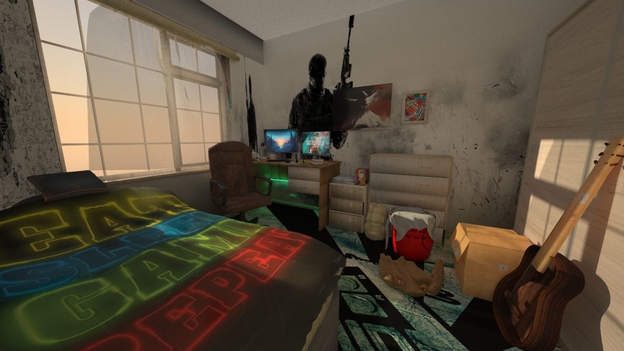 Gamer Room 3D model_8