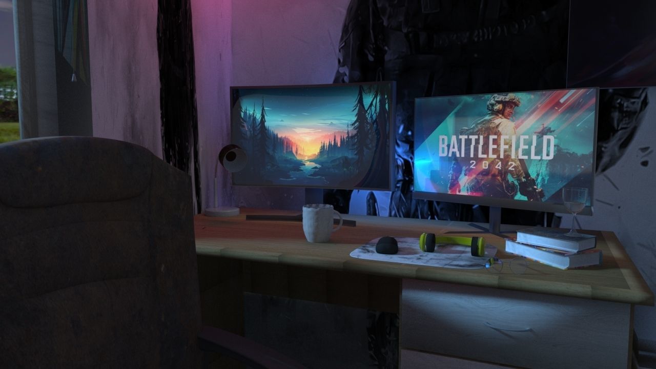 Gamer Room 3D model_3