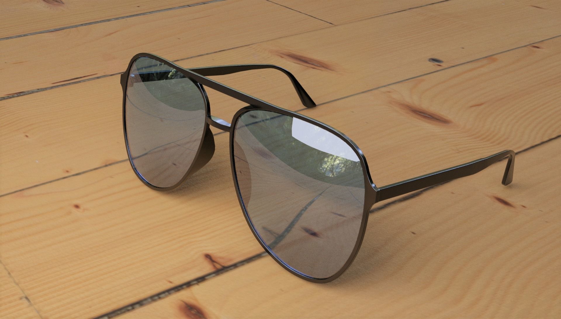 New Style Spectacle Low-poly 3D model_1