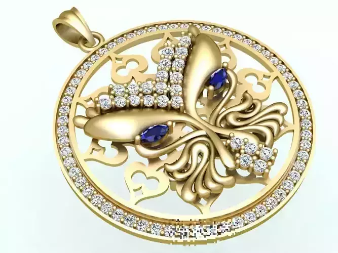 Halloween mask pendant - Halloween pendant -N2362