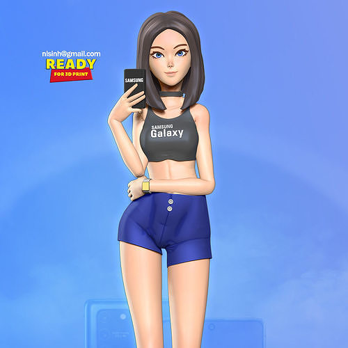 Samantha - Virtual Assistant Fanart 3D print model