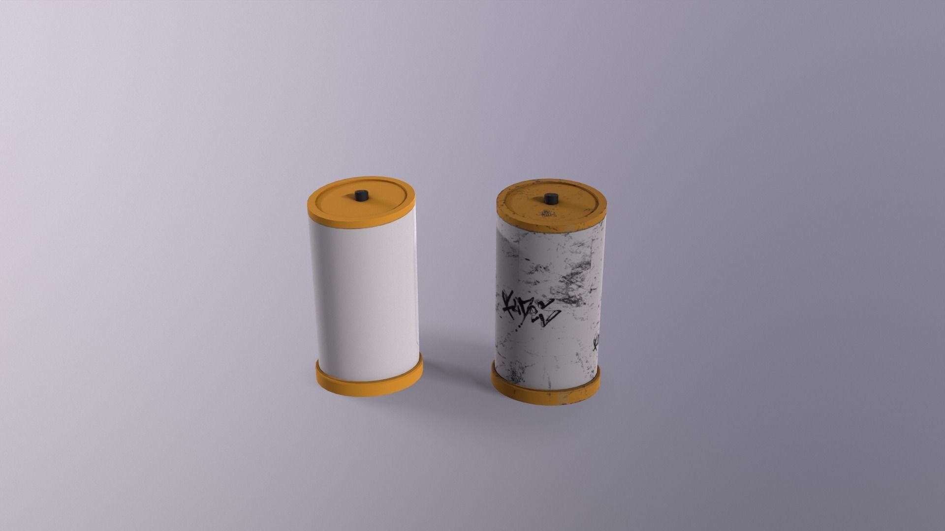 Ski-Fi props Low-poly 3D model_17