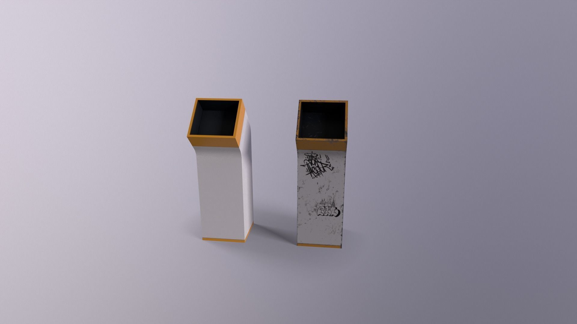 Ski-Fi props Low-poly 3D model_18